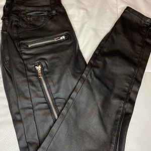 Fashion Nova leather skinny pants